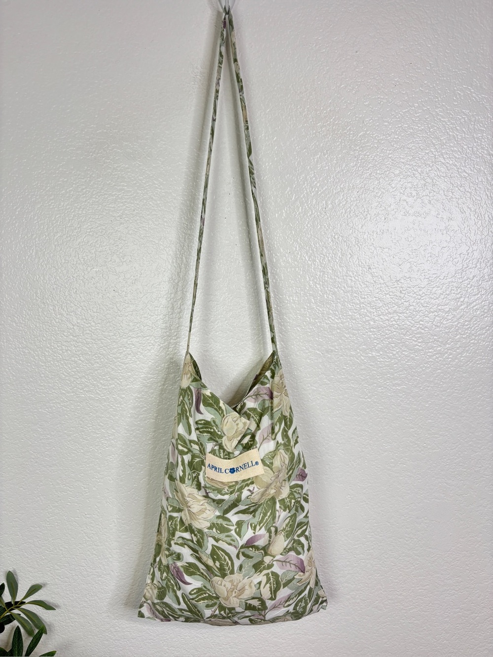 APRIL CORNELL Floral Rayon Tote Bag